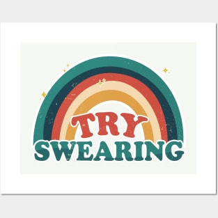 Try Swearing Posters and Art